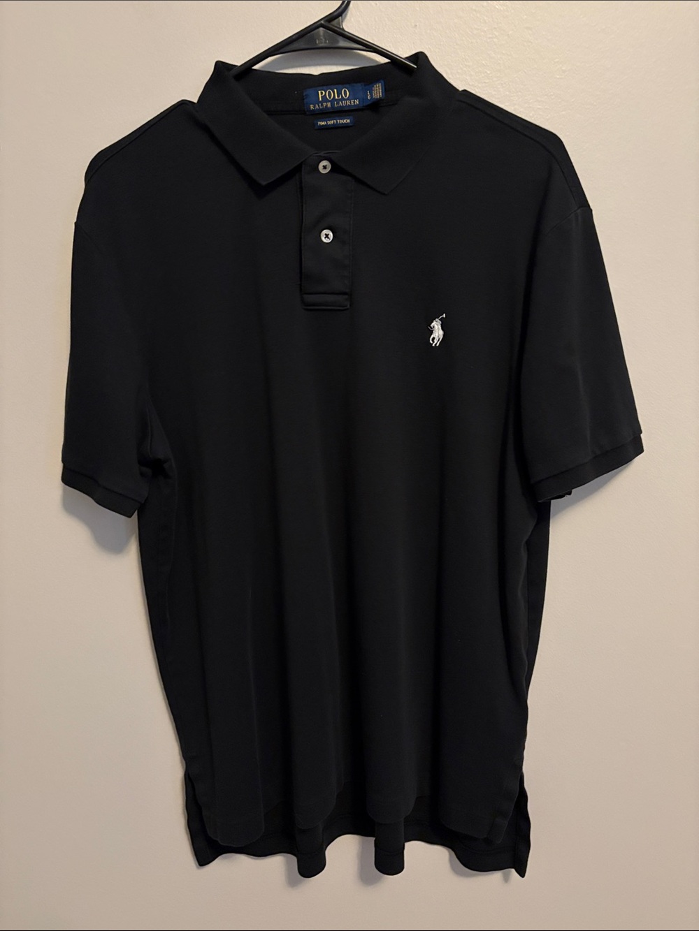 Polo by Ralph Lauren Black Short-Sleeve Pina Soft Touch  Polo